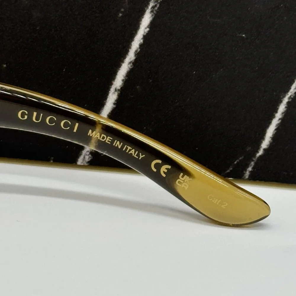 NEW GUCCI BROWN GREEN UNISEX SUNGLASSES GUCCI GG1492S 003